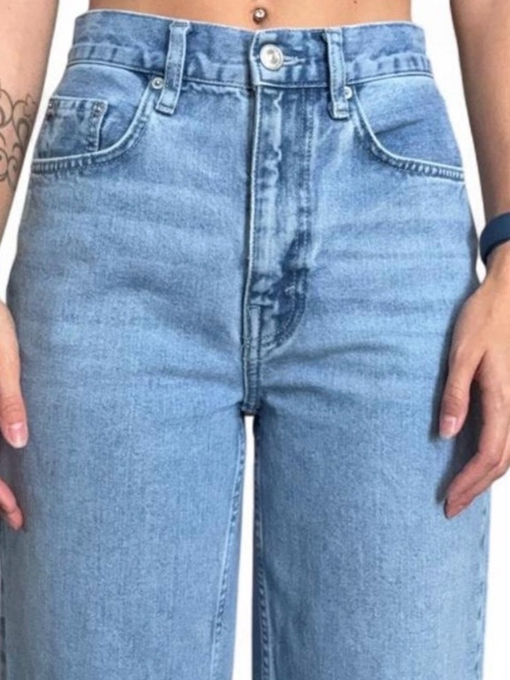BDG Urban Outfitters High-Rise Baggy Light Blue Denim Women's Jeans Size 27